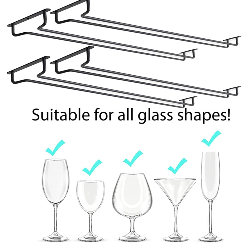 Wine Rack Wall Mount - 캐비닛 주방 바 스토리지 블랙 87HA