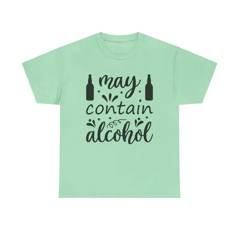 Beer And Wine Quote - 알코올 함유 가능 티셔츠 재미있는 음주