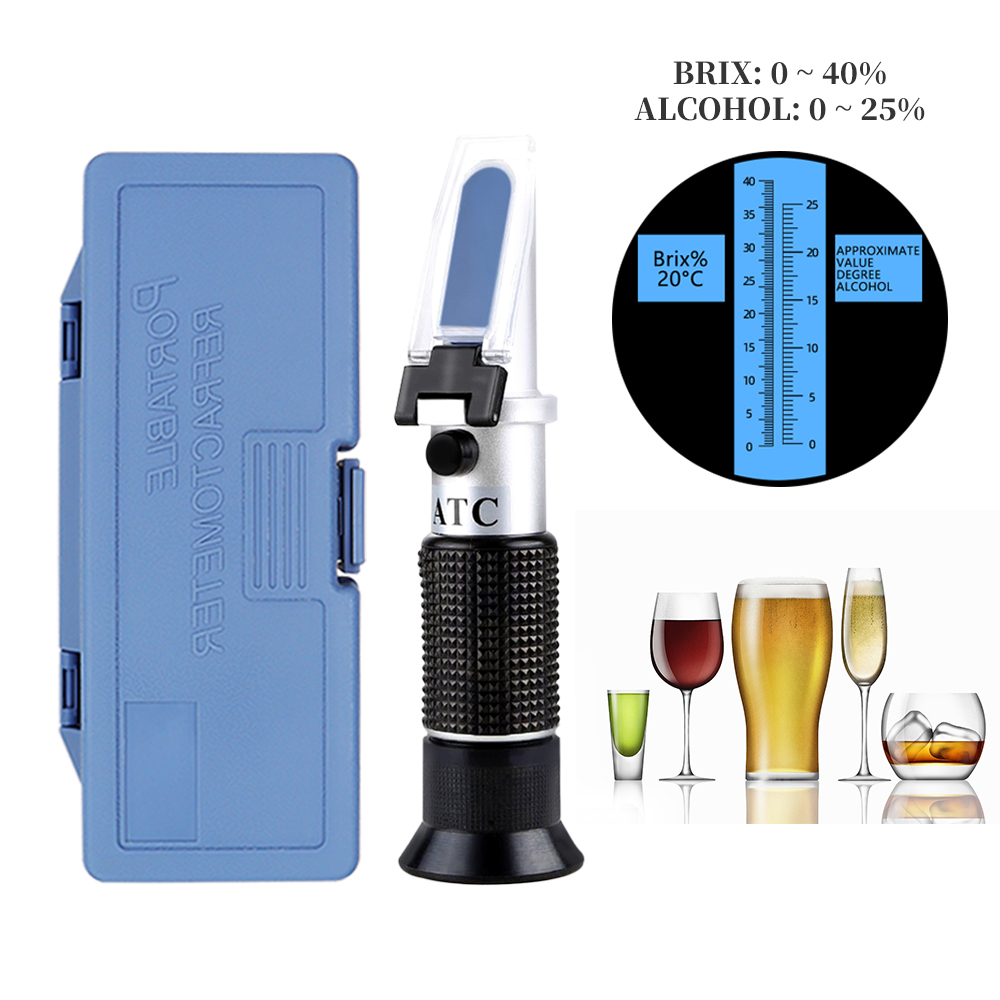 Wine To Beer Alcohol - 2 in 1 휴대용 알코올 Brix