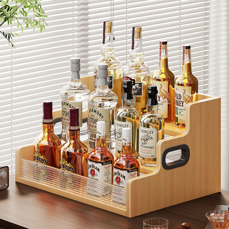 Wine Beer Liquor - 3단 병 진열대 커피 시럽 랙