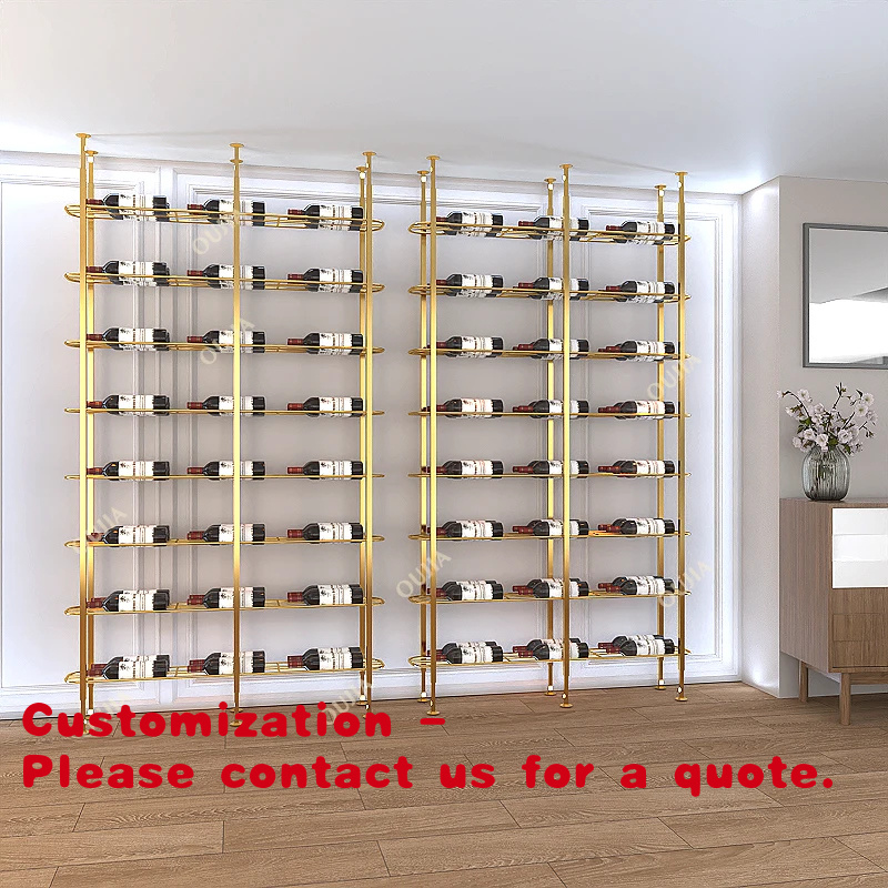 Wine Rack Wall Mount - 맞춤형 금속 바 레스토랑 철제/알루미늄/스테인리스 진열대