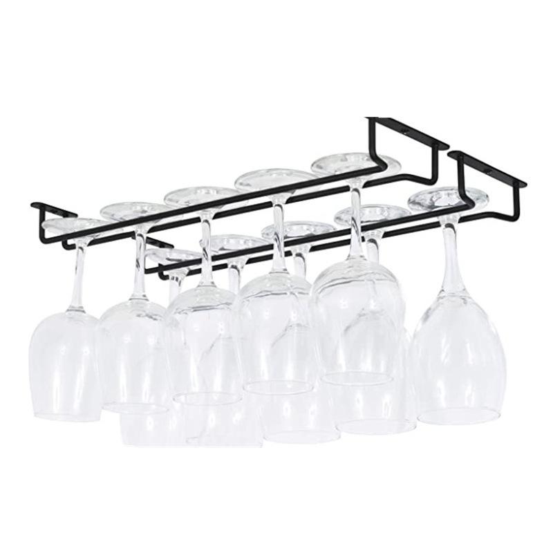 【S】1PC 블랙 벽걸이 와인잔 홀더, 캐비닛 아래 걸 - Wine Rack Wall Mount 리뷰 및 가격