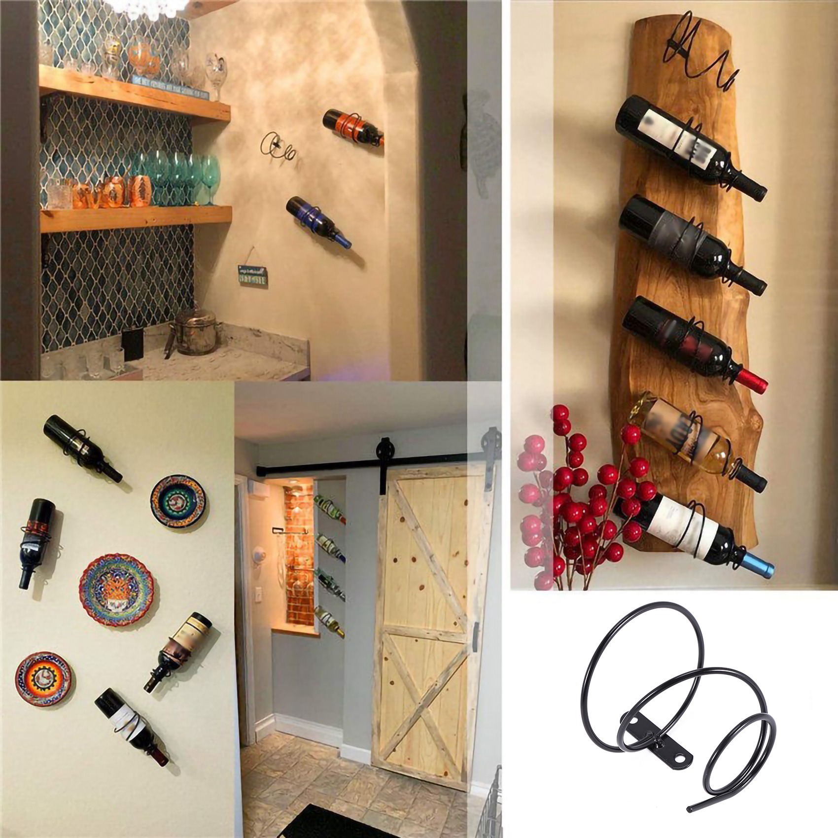 24시간 배송 3팩 심플 싱글 병 벽걸이 와인랙, 와인 - Wine Rack Wall Mount 리뷰 및 가격