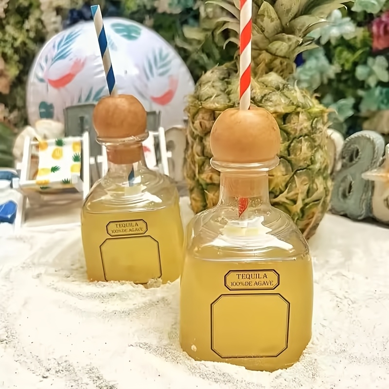 375ml 테킬라 병 재사용 가능한 컵, 빨대 코르크  - Wine Beer Liquor 리뷰 및 가격