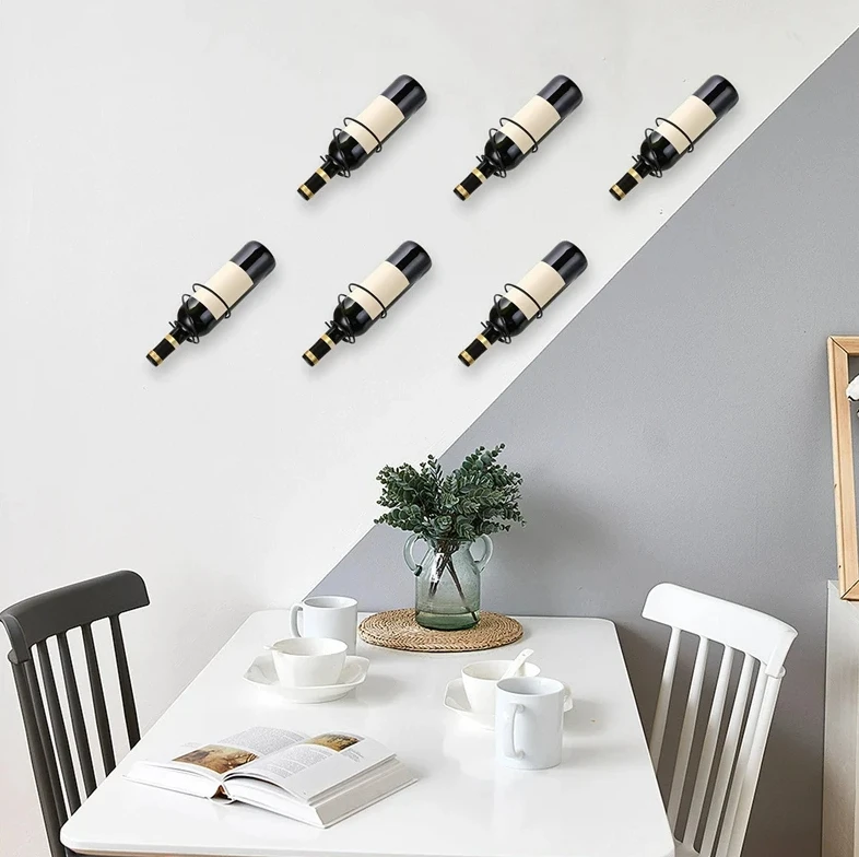 벽걸이형 와인랙 6개 팩 - 나사가 있는 레드 와인병  - Wine Rack Wall Mount 리뷰 및 가격