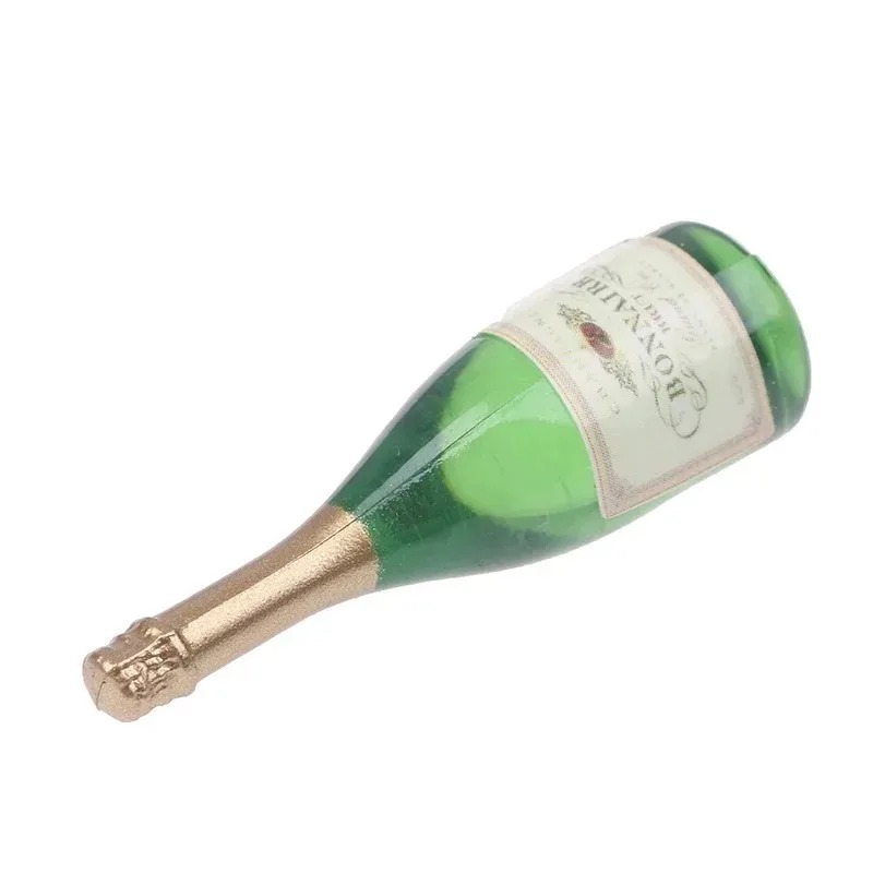 2Pcs 인형 집 미니 투명 유리 샴페인 병 모델 시뮬 - Wine Beer Liquor 리뷰 및 가격